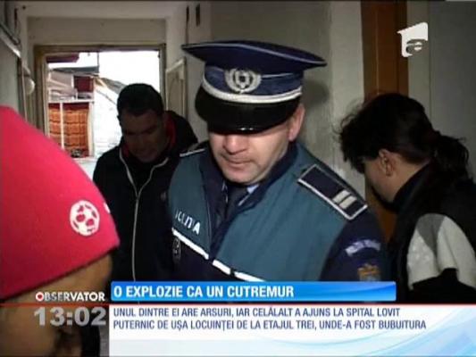 O explozie puternică a făcut victime într-un bloc din Galaţi