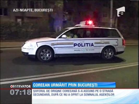 Urmărire ca-n filme în Bucureşti! Un şofer coreean a încercat să scape de poliţie