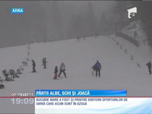 Turiştii au luat cu asalt pârtiile de la munte