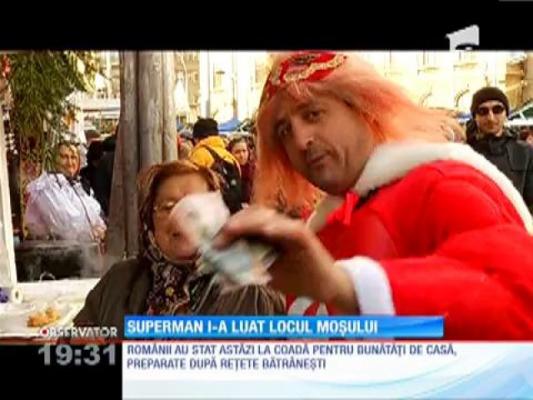 Superman de România, cel mai simpatic ghid al Târgului de Crăciun