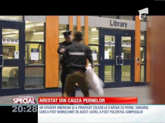 SPECIAL! Arestat din cauza unor bătăi cu perne