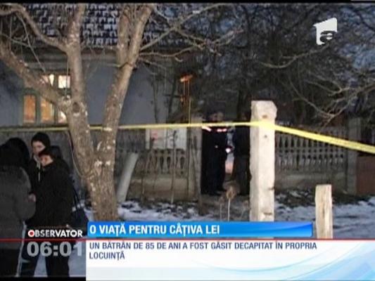 Crimă oribilă! Un bărbat a fost decapitat pentru câţiva lei