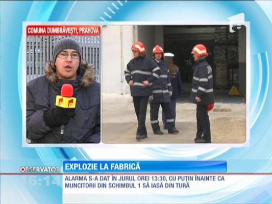 Explozie la o fabrică de cafetiere din judeţul Prahova