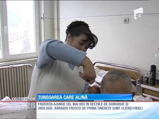 Emilia, frizeriţa oficială a spitalului de urgenţă din Piatra Neamţ