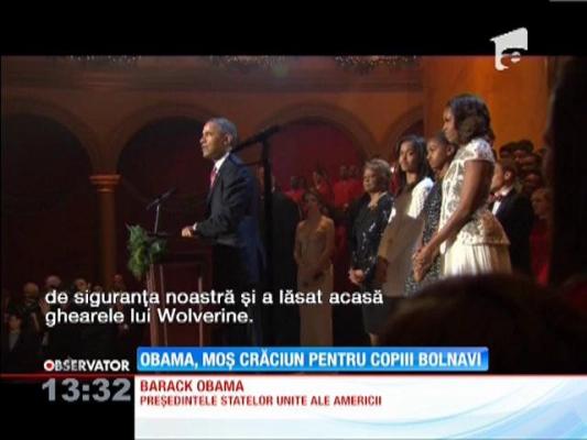 Obama, Moş Crăciun pentru copiii bolnavi