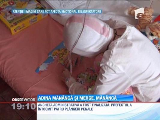 La Adina, copila care cântărea 16 kilograme la 19 ani, a venit Moşul