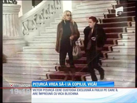 Victor Piţurcă atacă iar! Vrea să-i ia copilul Vicăi