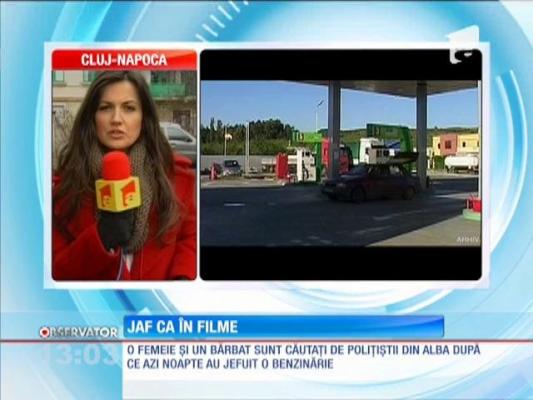 Jaf ca ÎN FILME într-o benzinărie din Alba. Cine erau Bonnie și Clyde