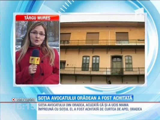 Profesoara acuzată că, împreună cu soţul ei, şi-a ucis mama a fost achitată