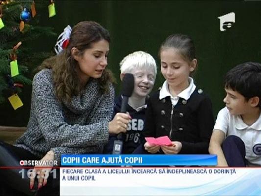 Elevii de la Liceul Jean Monnet au făcut un brad al dorințelor pentru zeci de copii din Voluntari