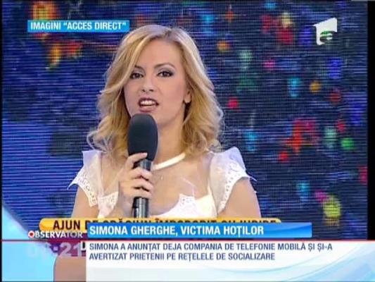 Simona Gherghe a fost victima hoților