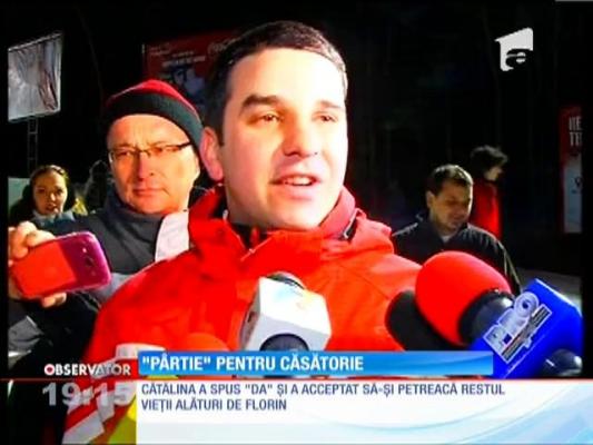 Cerere în căsătorie pe pârtie