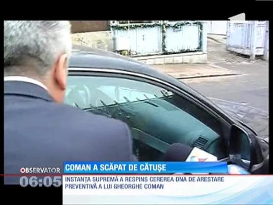 Deputatul Gheorghe Coman a scăpat de cătuşe