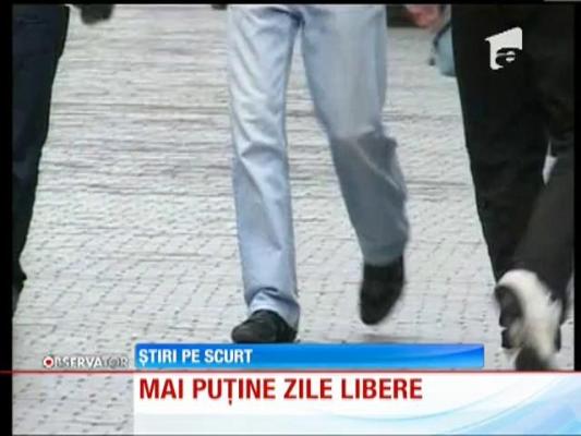 Românii au mai puţine libere în 2014