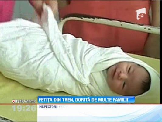 Fetiţa abandonată în tren ar putea fi înfiată, după reportajele Observator!