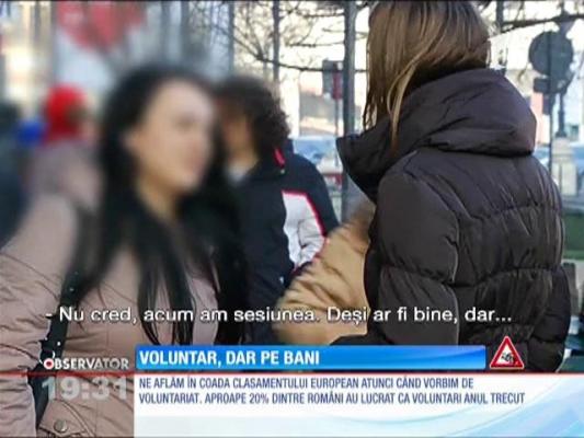 În România se găsesc voluntari doar pe bani