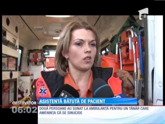 O asistentă medicală a fost bătută de un tânăr beat