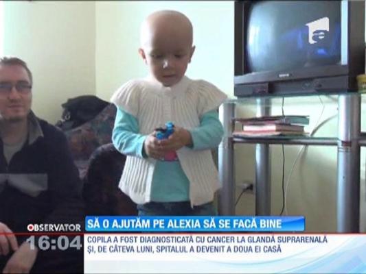 VREAU SĂ AJUT! Alexia îndură suferinţa şi tratamentele greu de suportat