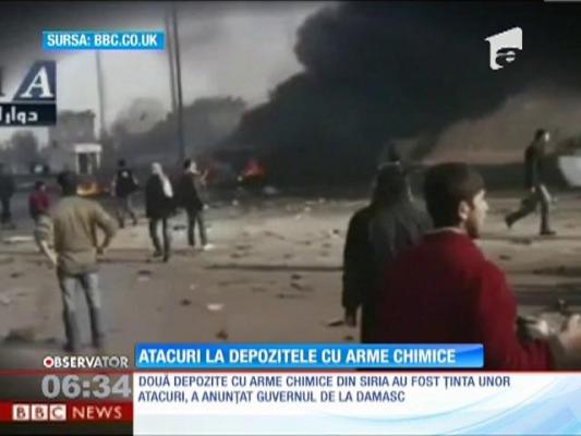 Atacuri la depozitele de arme chimice din Siria