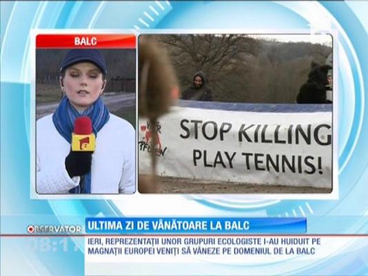 Ultima zi de vânătoare la Balc. Protestatarii au rămas acasă