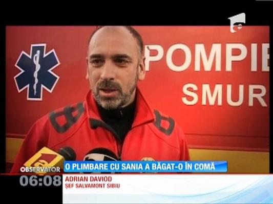 Unul dintre cei doi tineri răniţi pe pârtia de la Păltiniş, transportat la Târgu Mureş