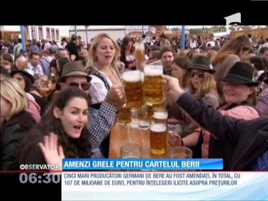 Amendă usturătoare pentru cinci renumiţi producători germani de bere