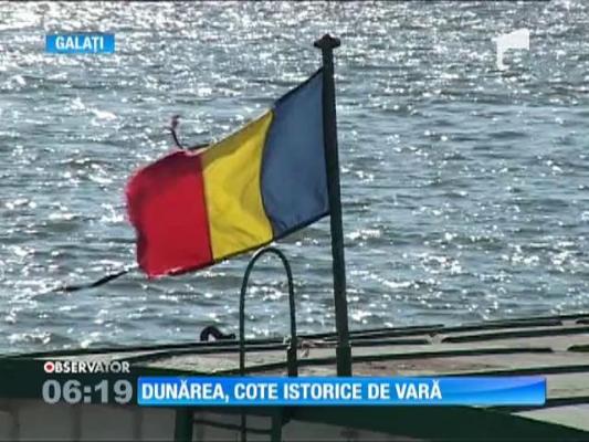 Dunărea e la cote istorice, valabile pentru lunile de vară