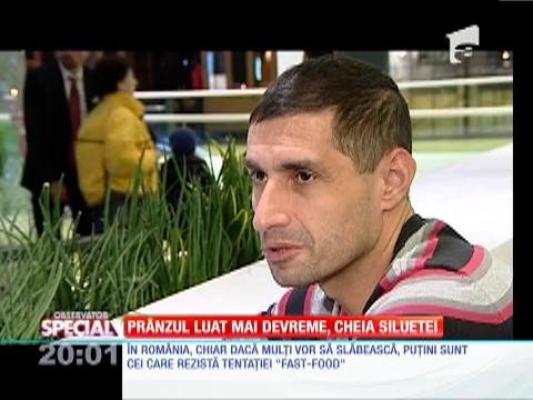 Special! Prânzul luat mai devreme, cheia siluetei