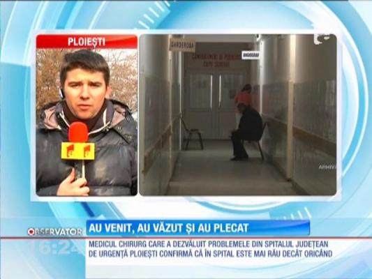 Controlul de la Ministerul Sănătăţii la spitalul groazei din Ploieşti nu a avut niciun efect