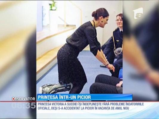 Prinţesa Suediei a intrat în rândul personalităţilor care au suferit un accident la schi