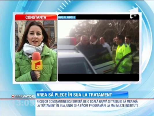 Nicuşor Constantinescu vrea să plece în SUA la tratament