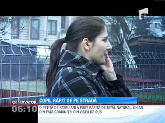 O fetiţă a fost răpită din faţa grădiniţei, chiar de tatăl ei