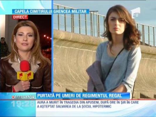 Aura Ion va fi purtată pe umeri de regimentul regal