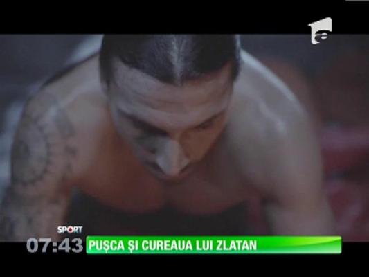 Zlatan Ibrahimovic, în munţi şi cu puşca în spate