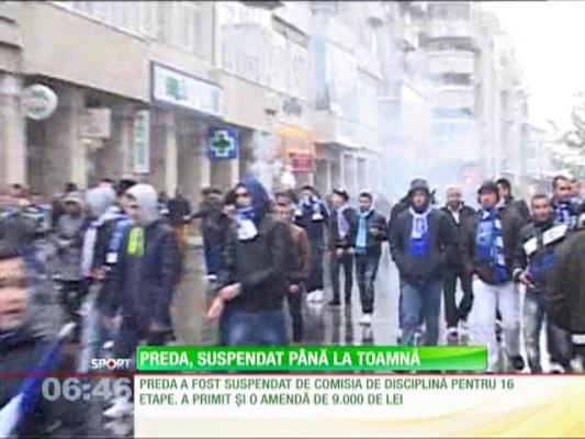 Portarul Universităţii Craiova, Andrei Preda, a fost suspendat 16 meciuri