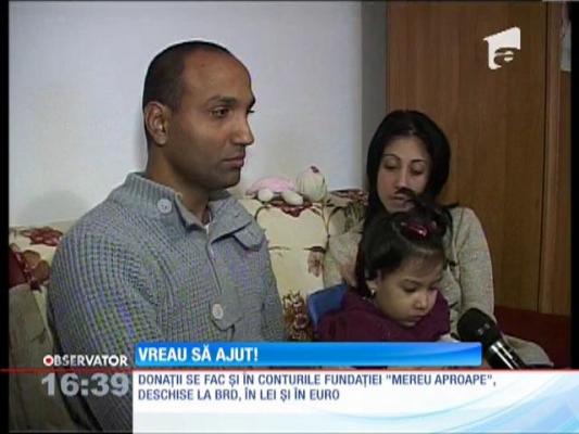 Campania Observator "Vreau sa ajut!" vine în sprijinul fetiţei de 3 ani cu o boală grea