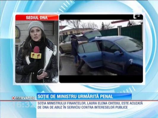 Soţia ministrului Finanţelor, urmărită penal