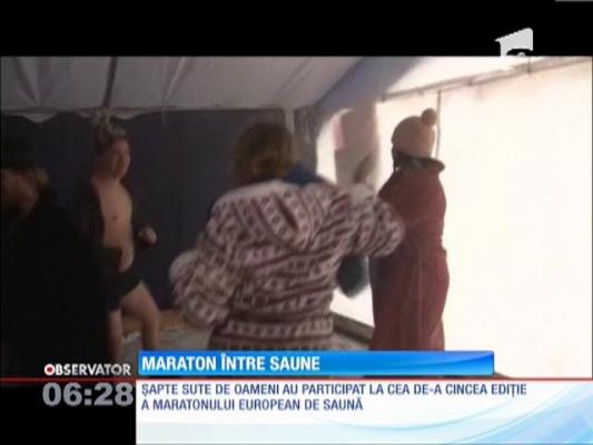 Şapte sute de oameni au alergat prin 20 de saune într-o staţiune din Estonia