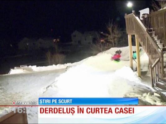 Derdeluş în curtea casei