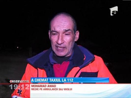 Un bărbat a ieşit de la cârciumă şi a chemat taxiul la 112