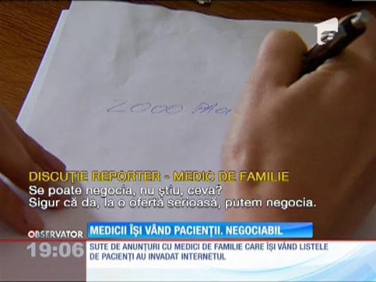 Medicii îşi vând pacienţii ca la piaţă