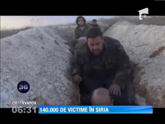 Războiul civil din Siria a făcut peste 140.000 de victime