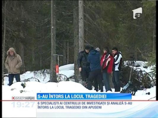 Specialiştii în aviaţie s-au întors la locul tragediei din Munţii Apuseni