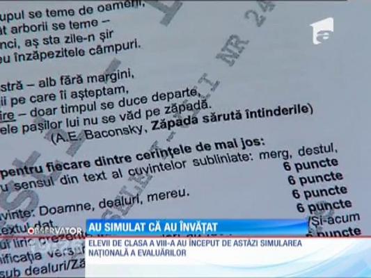 Elevii de clasa a VIII-a au început simularea naţională a examenelor: Cine e Anatol Baconsky?