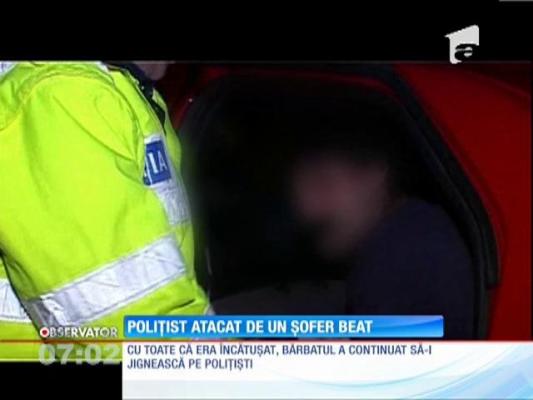 Un poliţist din Reşiţa a fost agresat de un şofer beat