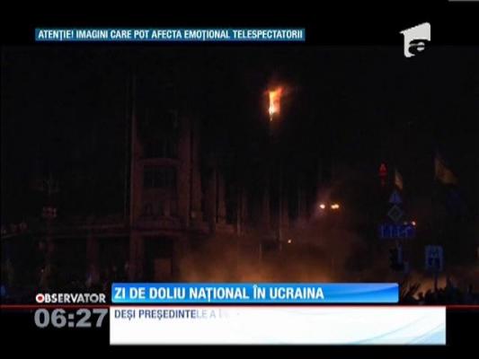 Zi de doliu naţional în Ucraina