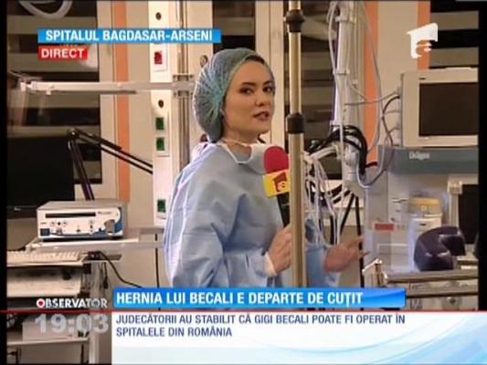 Cinci spitale din România l-ar putea primi oricând pe Gigi Becali pentru a-l scăpa de dureri