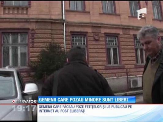 Gemenii care au fotografiat copile dezbrăcate sunt liberi!