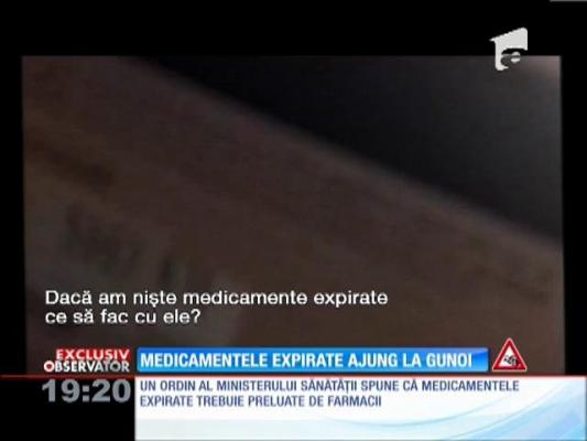 Medicamentele expirate nu trebuie aruncate la gunoi!