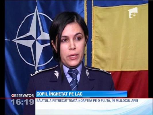 Un copil a îngheţat pe lac!